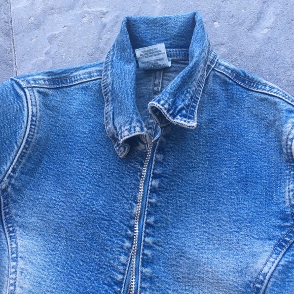 Jean jacket stretch with zipper - Picture 8 of 13